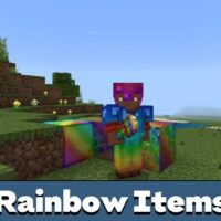 Rainbow Items Mod for Minecraft PE