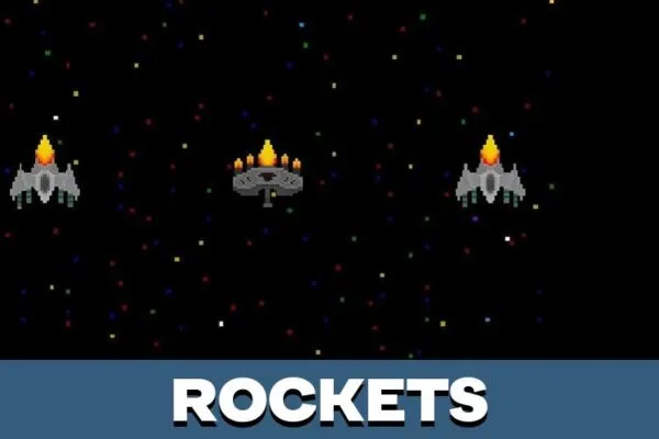 Rockets from Space Shooter Map for Minecraft PE