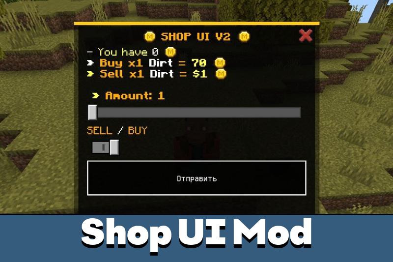 Shop UI Mod for Minecraft PE