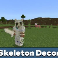 Skeleton Decor Mod for Minecraft PE