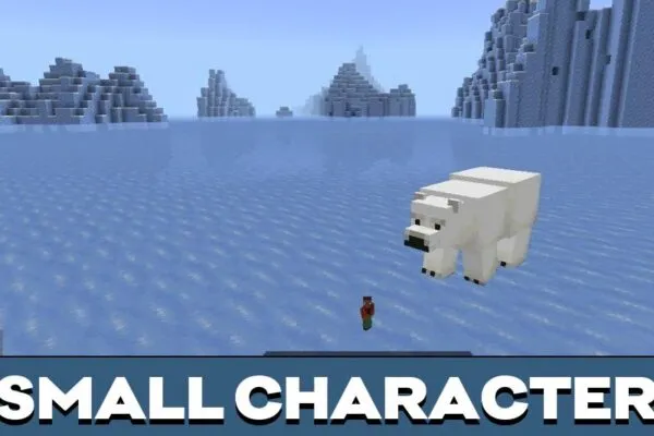 Character from Player Magnifier Mod for Minecraft PE