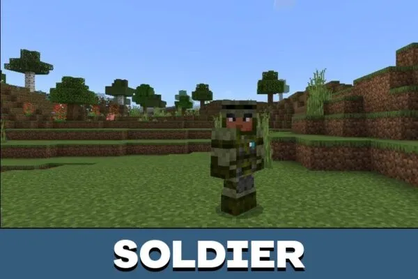 Soldier from Dharkcraft Mod for Minecraft PE