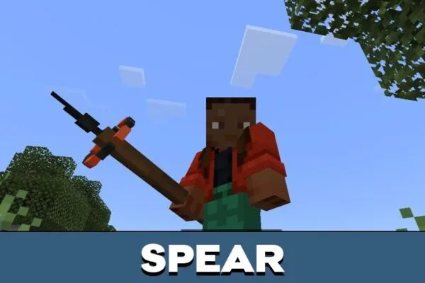 Spear from HyperRifts Mod for Minecraft PE