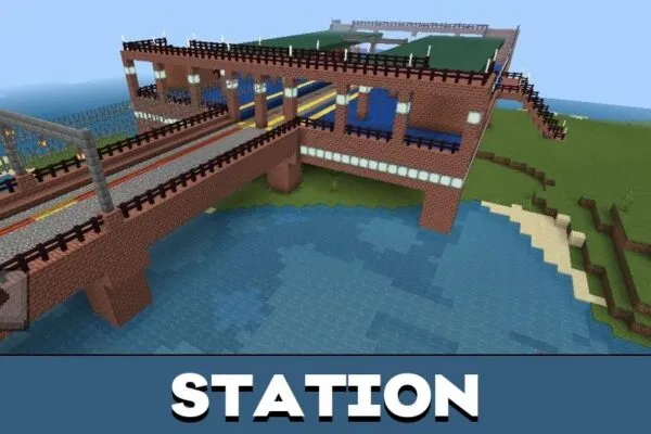 Station from Train Map for Minecraft PE