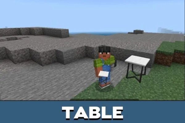 Table from Monodeco Mod for Minecraft PE