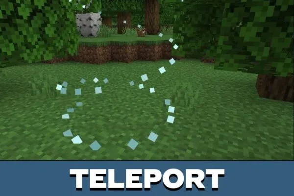 Teleport from Forest Mobs Mod for Minecraft PE