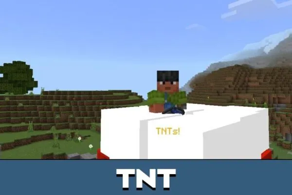 TNT from Water Bucket Jump Challenge Mod for Minecraft PE