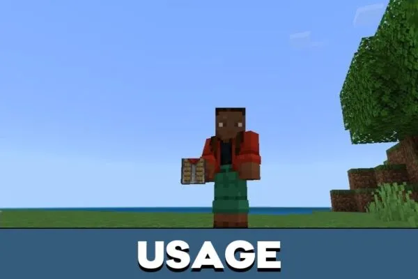 Usage from Uncrafting Table Mod for Minecraft PE