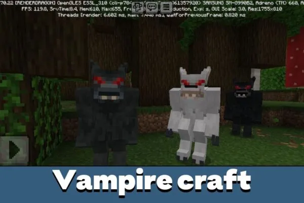 Vampire Craft from Werewolves Mod for Minecraft PE