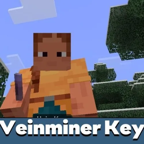 Veinminer Key Mod for Minecraft PE