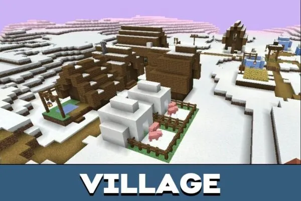 Village from Ketsa Shader for Minecraft PE