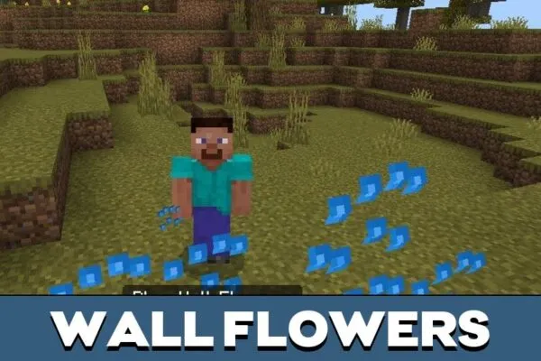 Wall Flowers from Botanical Decorations Mod for Minecraft PE