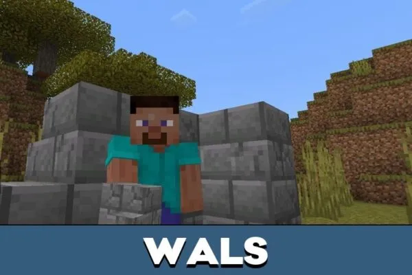 Walls from Collapsed Blocks Mod for Minecraft PE