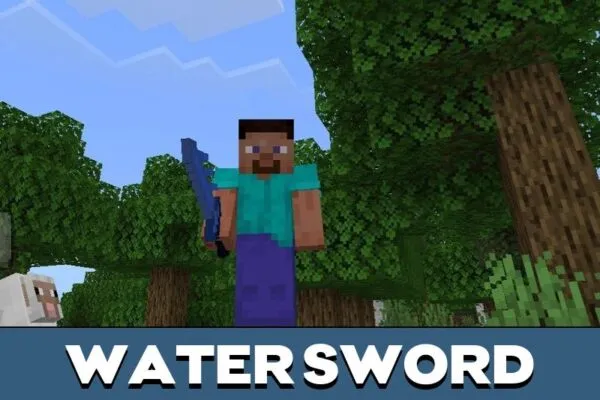 Water Sword from Earth Element Mod for Minecraft PE