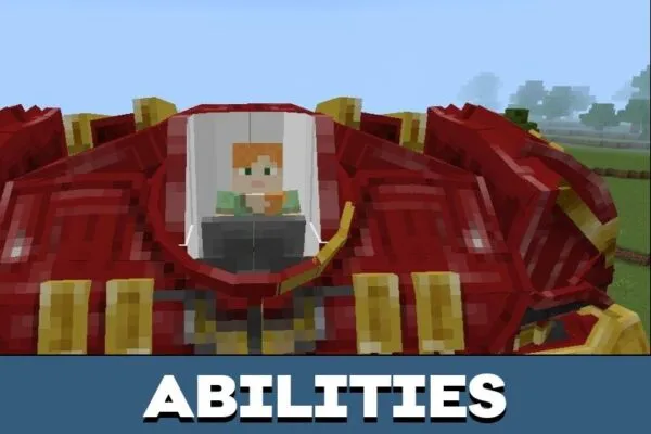 Abilities from Hulk Buster Mod for Minecraft PE