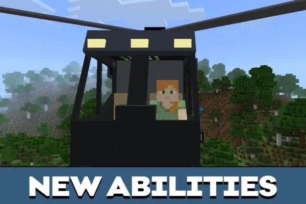 Abilities from Military Helicopters Mod for Minecraft PE