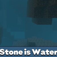 All Stone is Water Mod for Minecraft PE