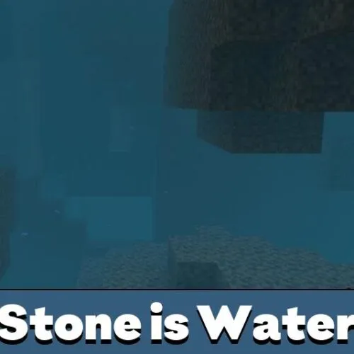 All Stone is Water Mod for Minecraft PE