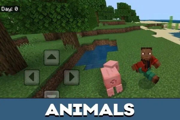 Animals from Day Counter Mod for Minecraft PE