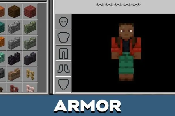 Armor from Spiderman Hotbar Texture Pack for Minecraft PE