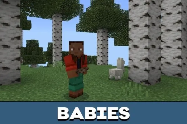 Babies from Harder Mobs Mod for Minecraft PE