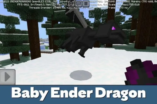 Baby Ender Dragon from Baby Mobs Texture Pack for Minecraft