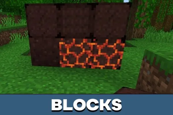 Blocks from Lava Sponge Mod for Minecraft PE