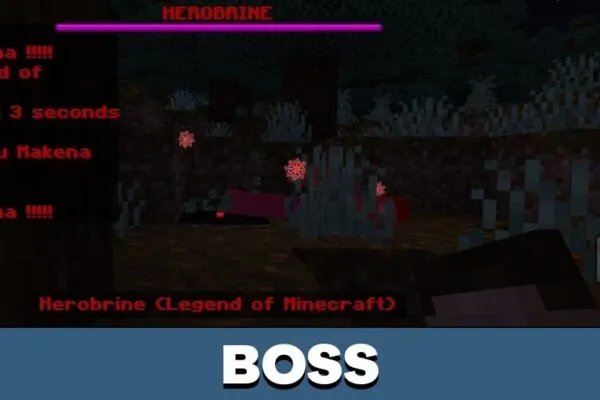 Boss from Herobrine 2 Mod for Minecraft PE