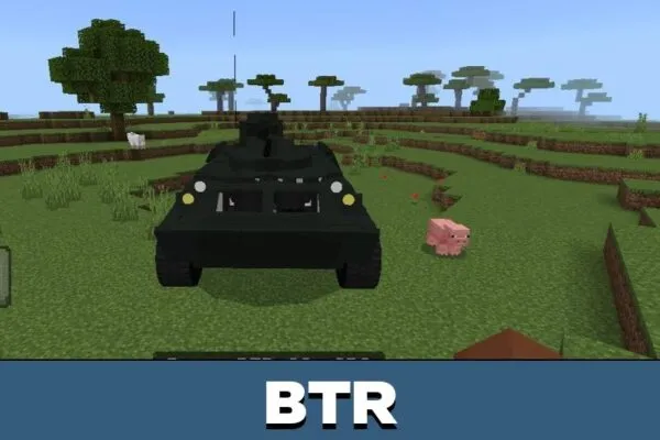 BTR from Military Cars Mod for Minecraft PE