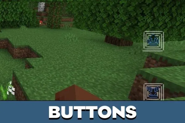 Buttons from Spiderman Hotbar Texture Pack for Minecraft PE