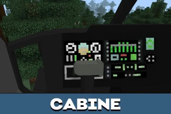 Cabiine from Military Helicopters Mod for Minecraft PE