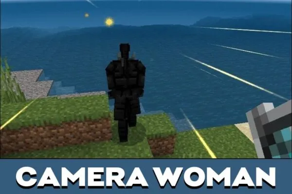 Camera Woman from Skibidi Toilet 2 Mod for Minecraft PE