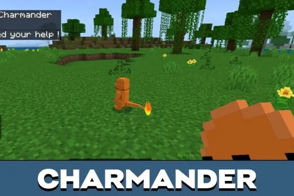 Charmander from Pokemon 2 Mod for Minecraft PE