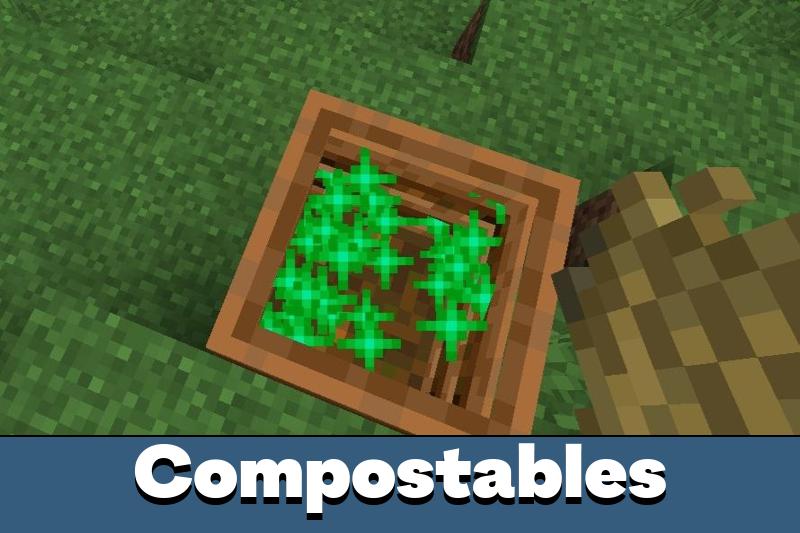 Compostables Mod for Minecraft PE