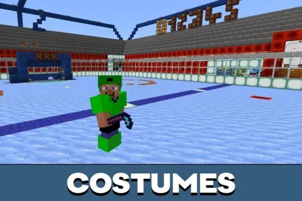 Costumes from Hockey Map for Minecraft PE