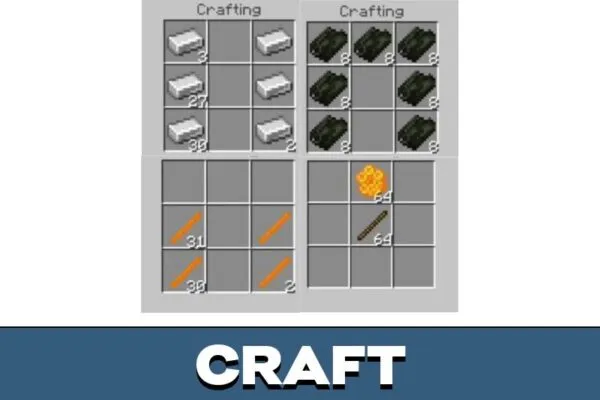 Craft from Flippers Mod for Minecraft PE