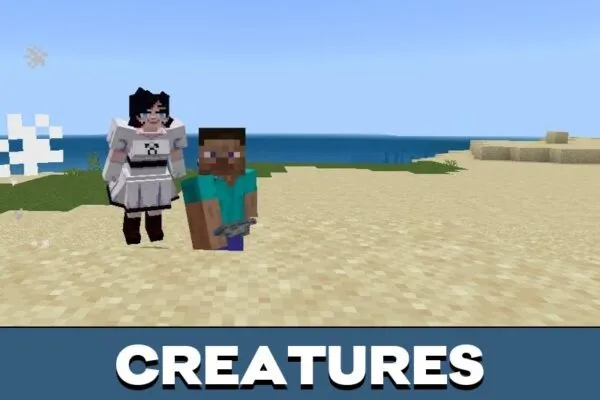 Creatures from Witch Core Mod for Minecraft PE