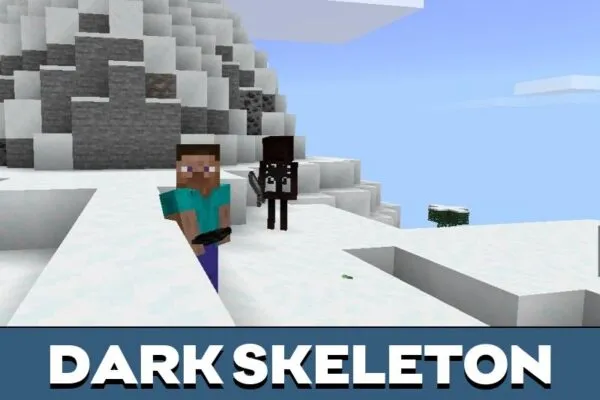 Dark Skeleton from Dungeon Craft Mod for Minecraft PE