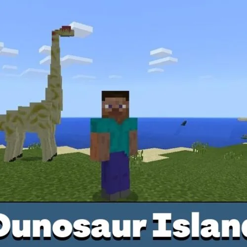 Dinosaur Island Mod for Minecraft PE