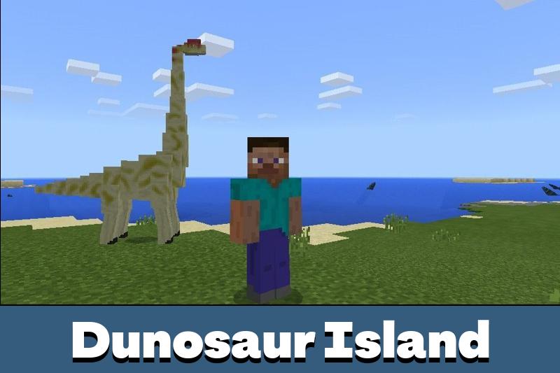 Dinosaur Island Mod for Minecraft PE