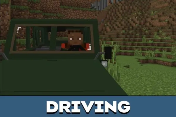 Diving from Military Cars Mod for Minecraft PE