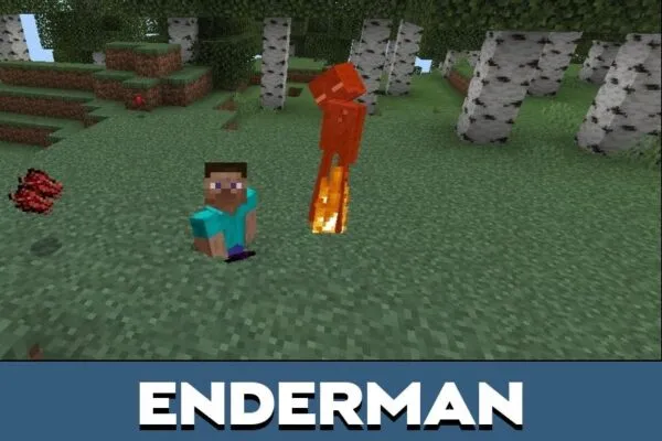 Enderman from 28 Weeks Later Mod for Minecraft PE