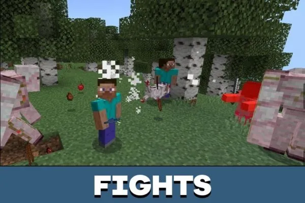 Fight from 28 Weeks Later Mod for Minecraft PE