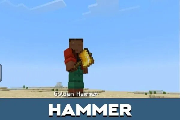 Hammer from More Equipment Mod for Minecraft PE