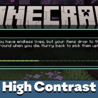 High Contrast Texture Pack for Minecraft PE