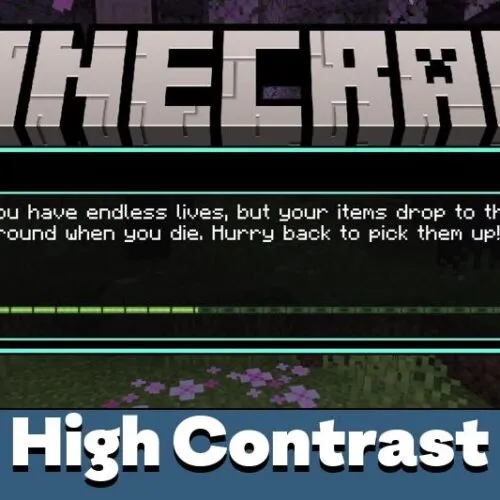 High Contrast Texture Pack for Minecraft PE