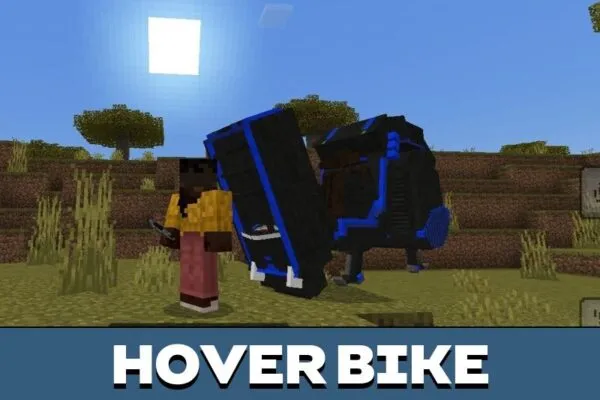 Hover Bike from Future Cars Mod for Minecraft PE