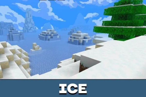 Ice from Bumbli Graphics Texture Pack for Minecraft PE