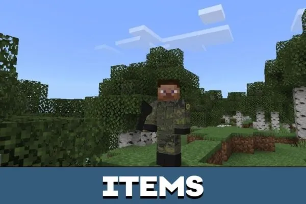 Items from Military Armor Mod for Minecraft PE