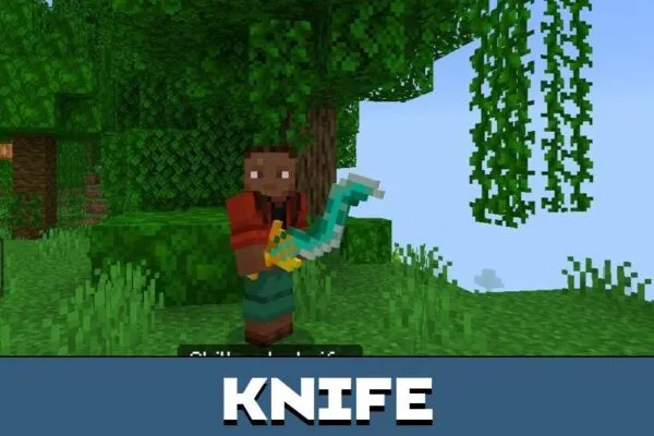 Knife from Weapons from Dungeons for Minecraft PE